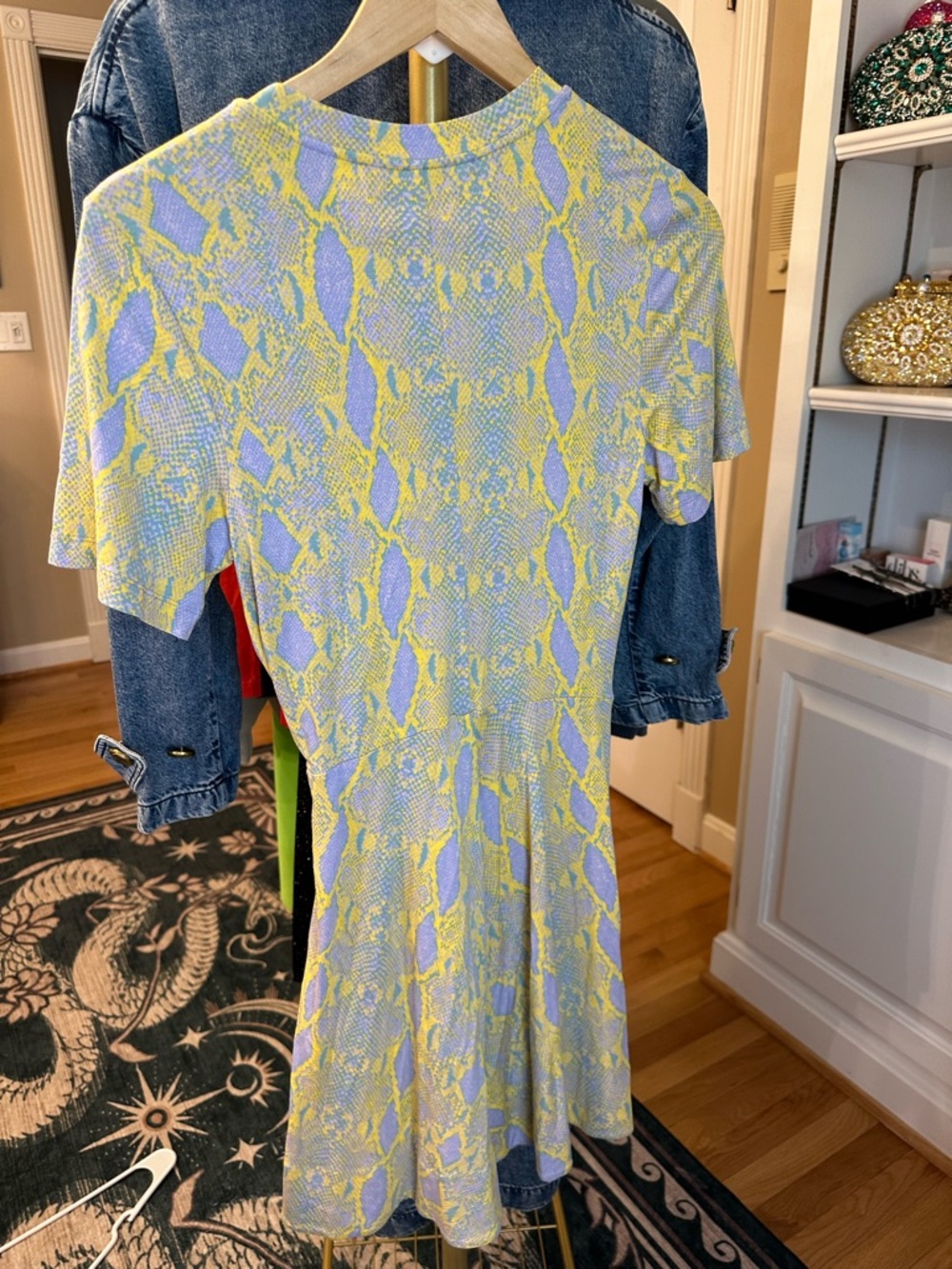 DVF Python Print Mini Dress NWT - Picture 5 of 5